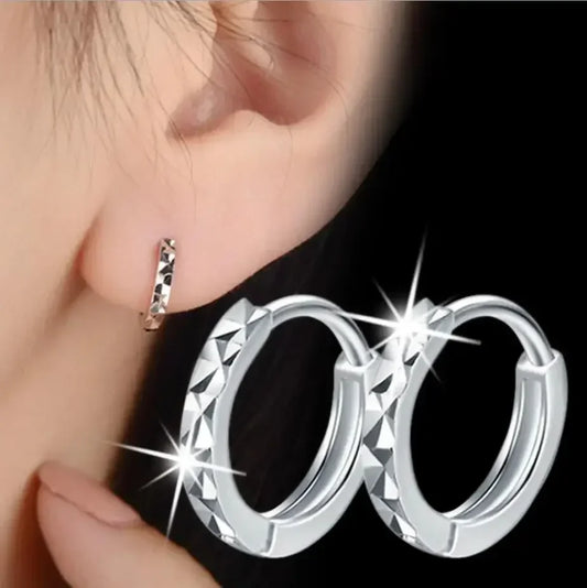 925 Sterling Silver Hoop Earrings