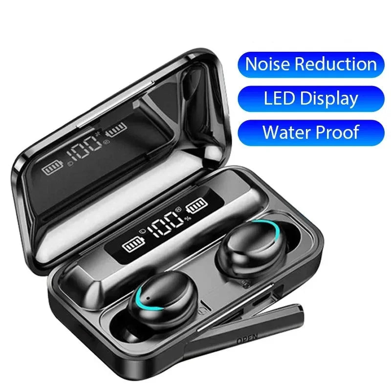 F9 Wireless Earphones LED Dislpaly Binaural TWS Wireless Bluetooth Headset