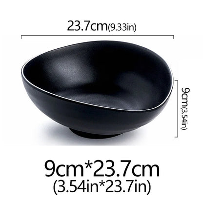 Frosted Melamine Ramen Bowl Imitation Porcelain