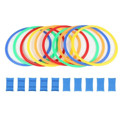 Outdoor Funny Physical Training Sport Toys Lattice Jump Ring Set