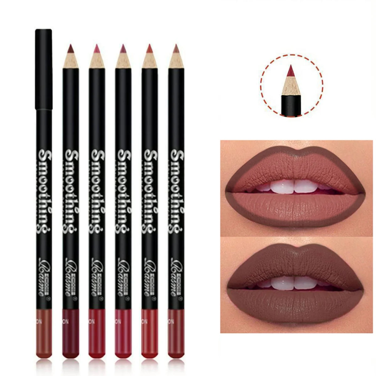 Waterproof Matte Lip Liner Long-Lasting Non-Transfer Formula Matte Finish