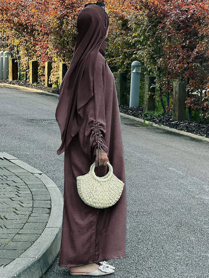 عباية إسلامية بأكمام برباط طويل