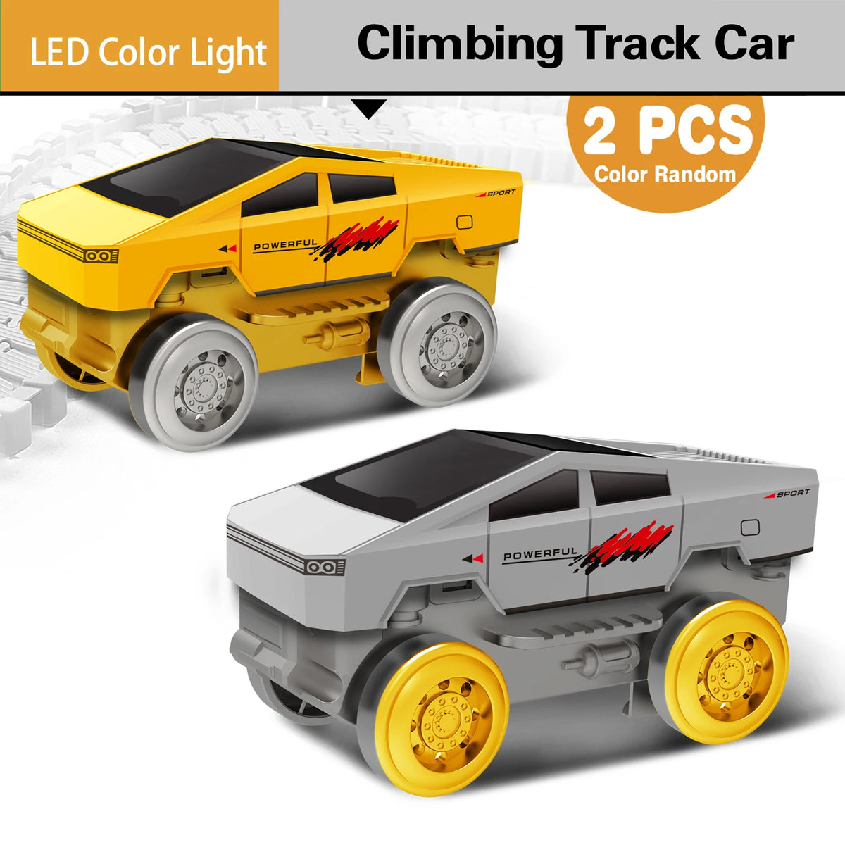 Magical Climbing Race Track Car Toy Vehicle LED Light Electronics Car