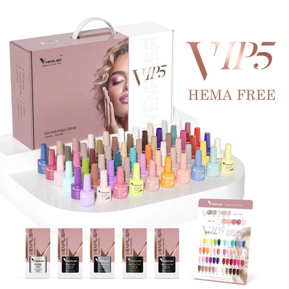 Glitter LED French Nail Polish