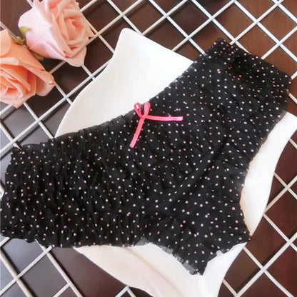Sexy Low Waist Lingerie Cute Sweet Underwear Cake Layer Lace Briefs