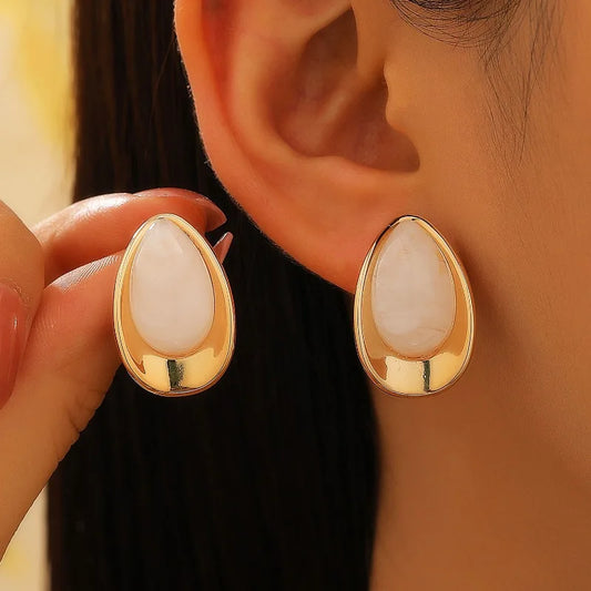 Dripping Oil Stud Earrings