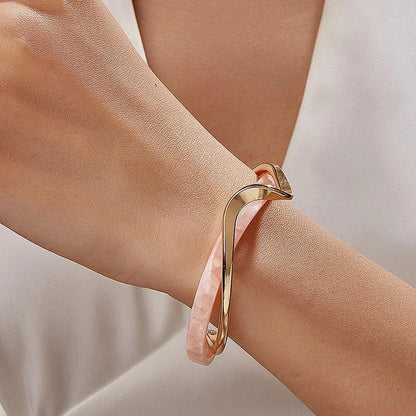 Metal Bangles Geometric C- shaped Bracelets