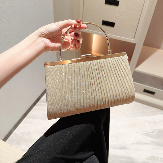 Classic Pleated Evening Bag Handbag