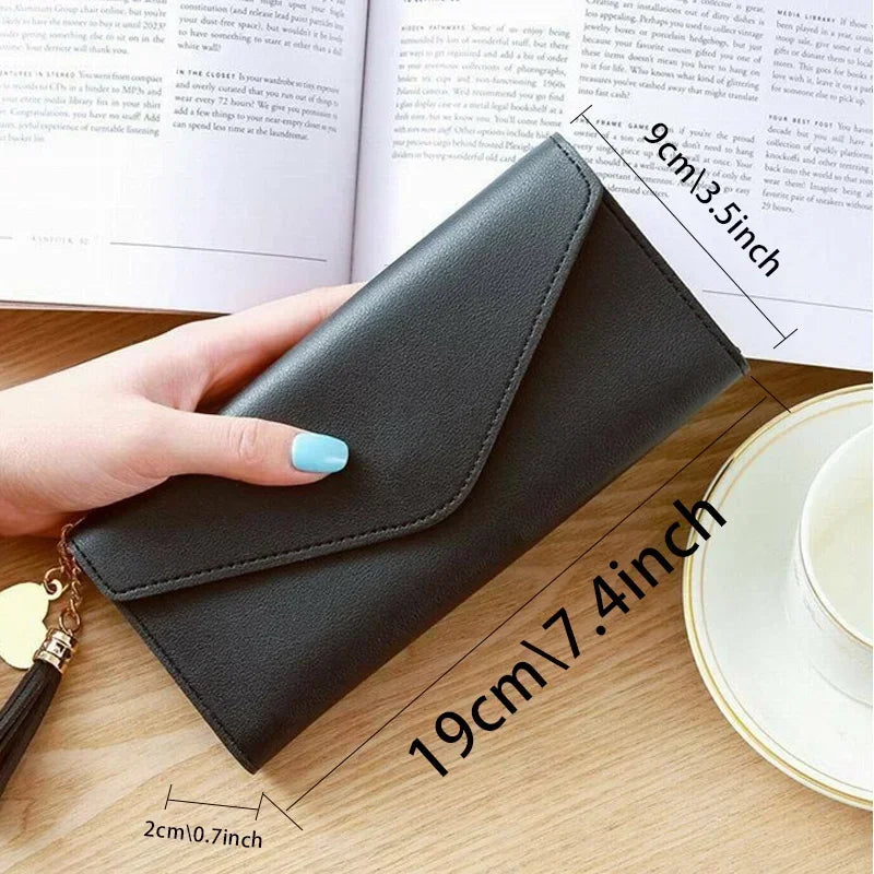 Black Small Leather Coin Rose Gold Wallet