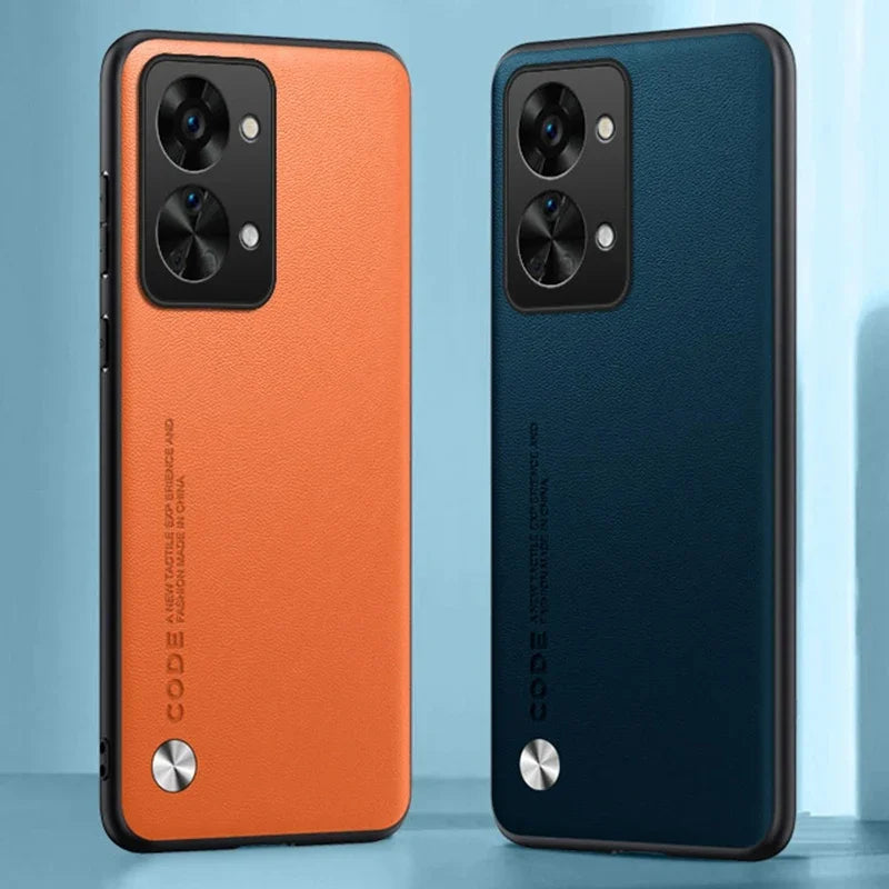 Matte Silicone Phone Case For OnePlus Nord 2T 5G Nord2T Luxury PU Leather Protection Case