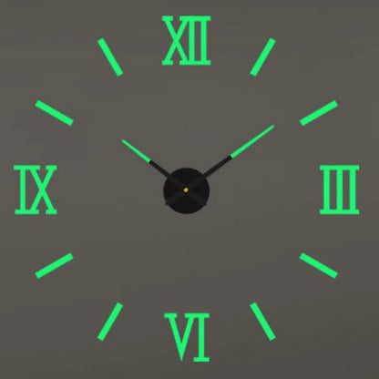 Large 3D Wall Clock Luminous Classic Wall Clocks