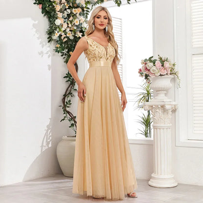 Sexy Prom Bridesmaid Maxi Dress