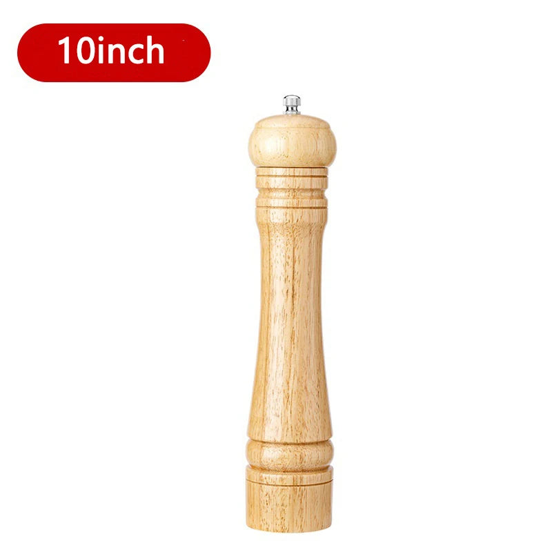 5/8/10 Inch Solid Wood Salt and Pepper Mills