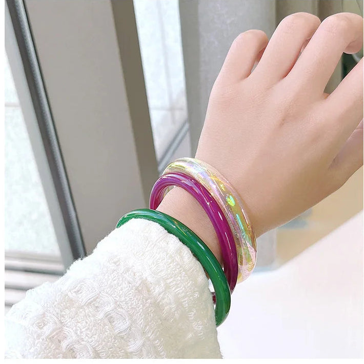 3pcs Resin Acrylic Korean Cuff Bracelets