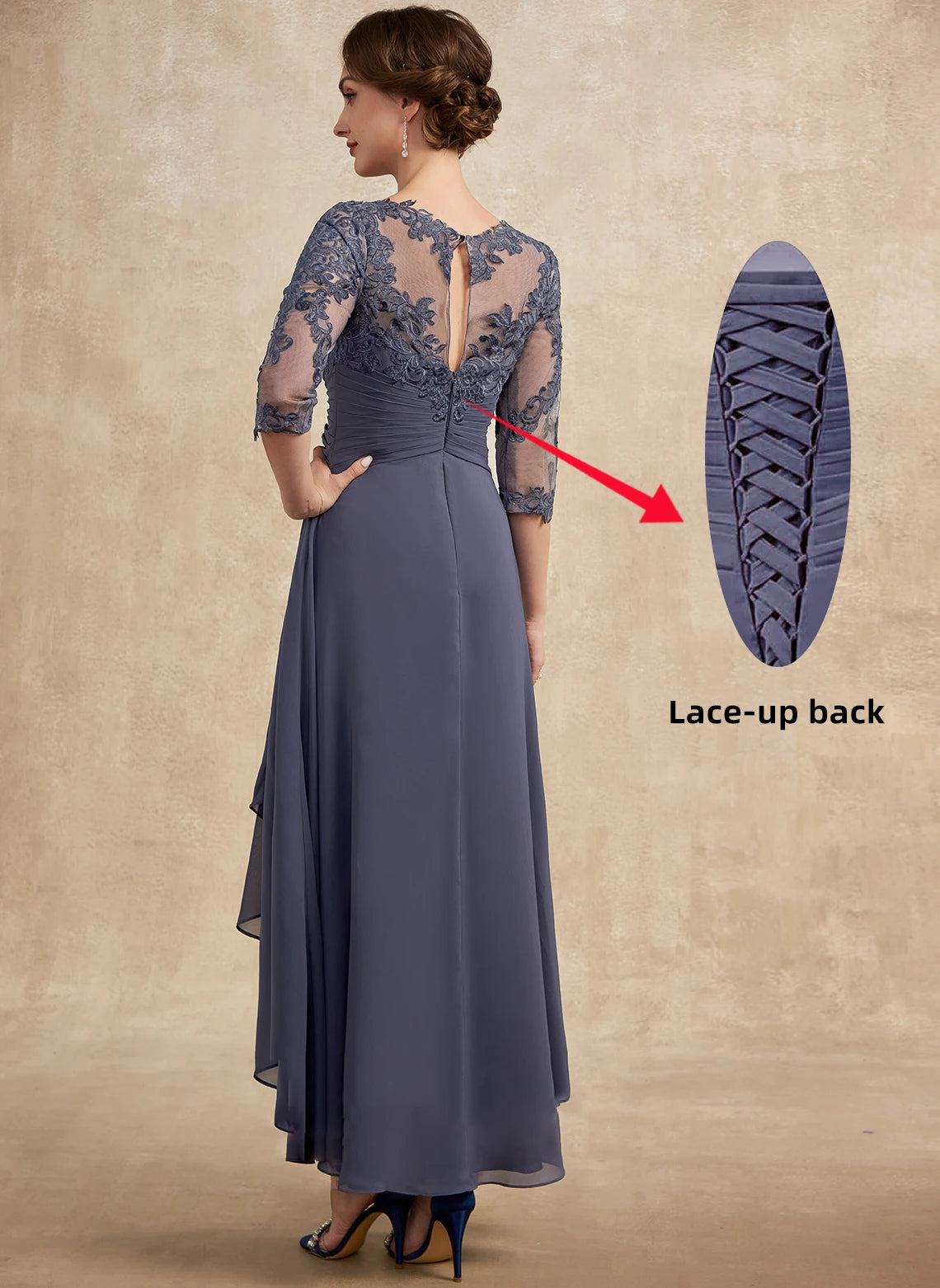 Chiffon Backless Dresses