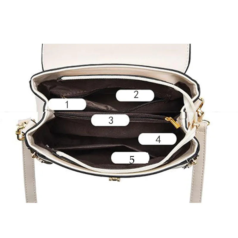 DANA leather shoulder straddle bag