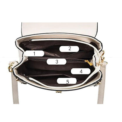 DANA leather shoulder straddle bag