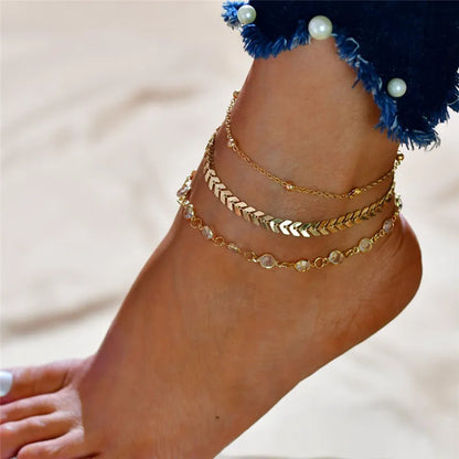 Modyle Rhinestone Chain  Bracelet