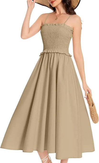 French Holiday Style Elegant Strap Cross-Border Dress