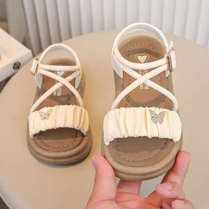 Korean Style Open-Toe Elegant Princess Cute Versatile Sandals