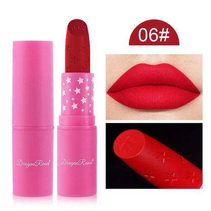 9 Colors Waterproof Rose Red Velvet Matte Lipstick
