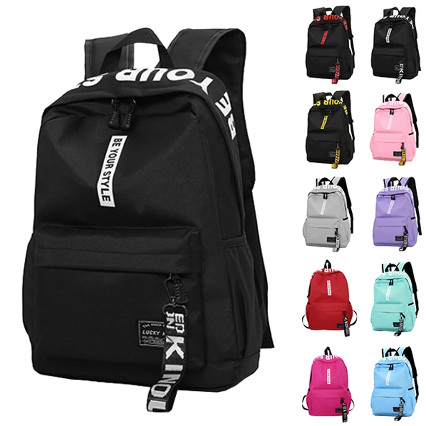 Lightweight Student Backpack Customizable Logo Dual-shoulder Bag
