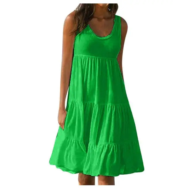 Sexy Bodycon Sleeveless Backless Midi Dress
