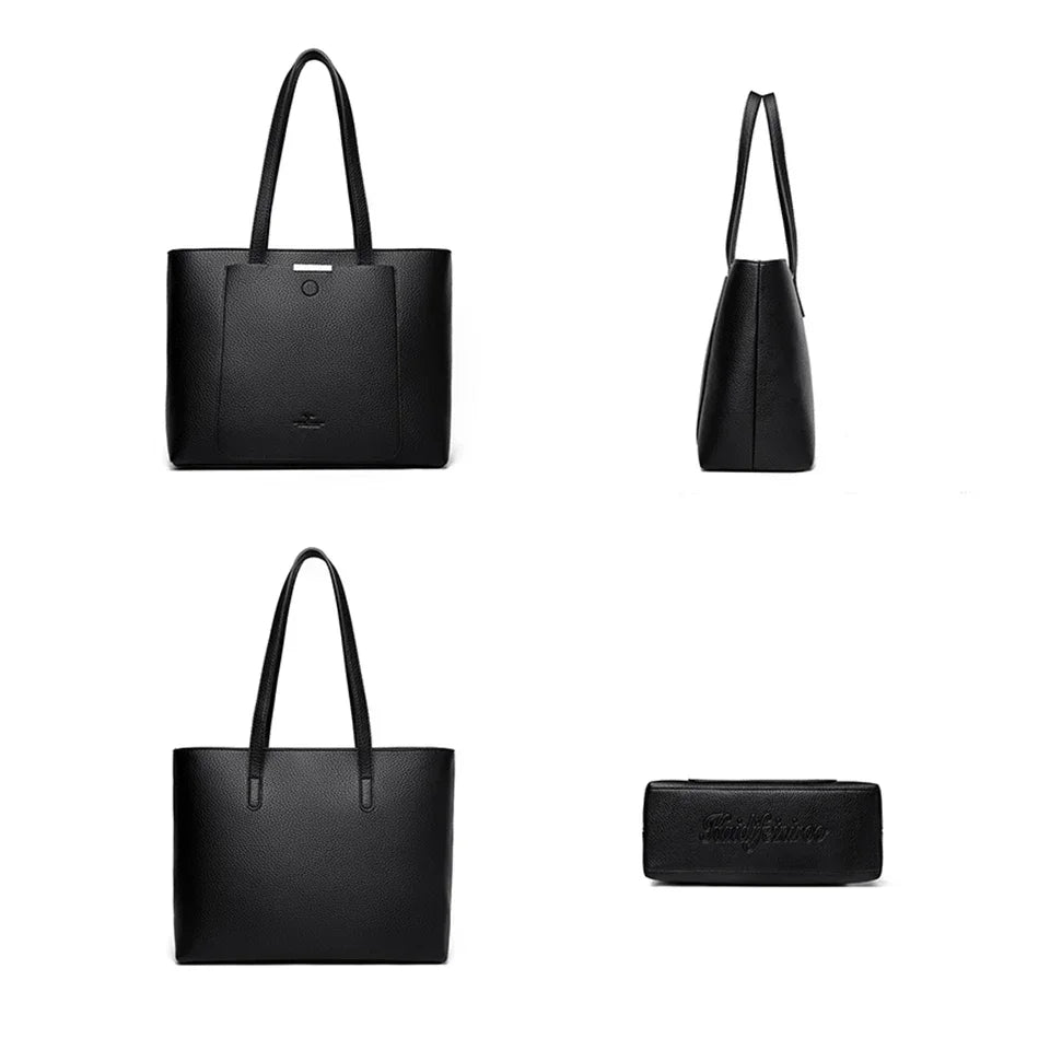 Genuine Soft Pu Leather Hand Luxury Tote Bag