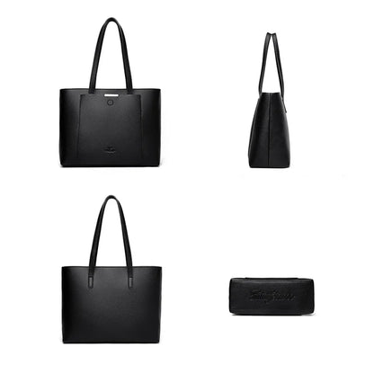 Genuine Soft Pu Leather Hand Luxury Tote Bag