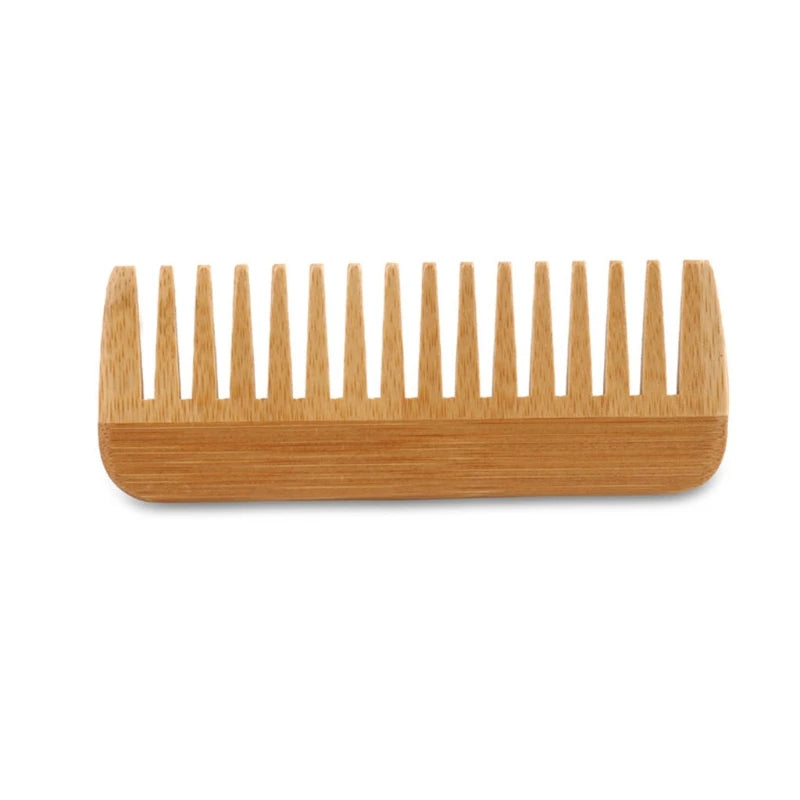 Natural Bamboo Wide Toothed Hair Brush