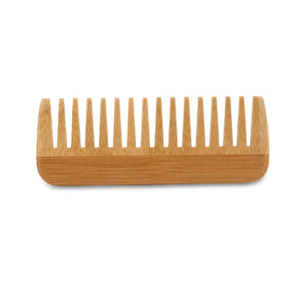 Natural Bamboo Wide Toothed Hair Brush