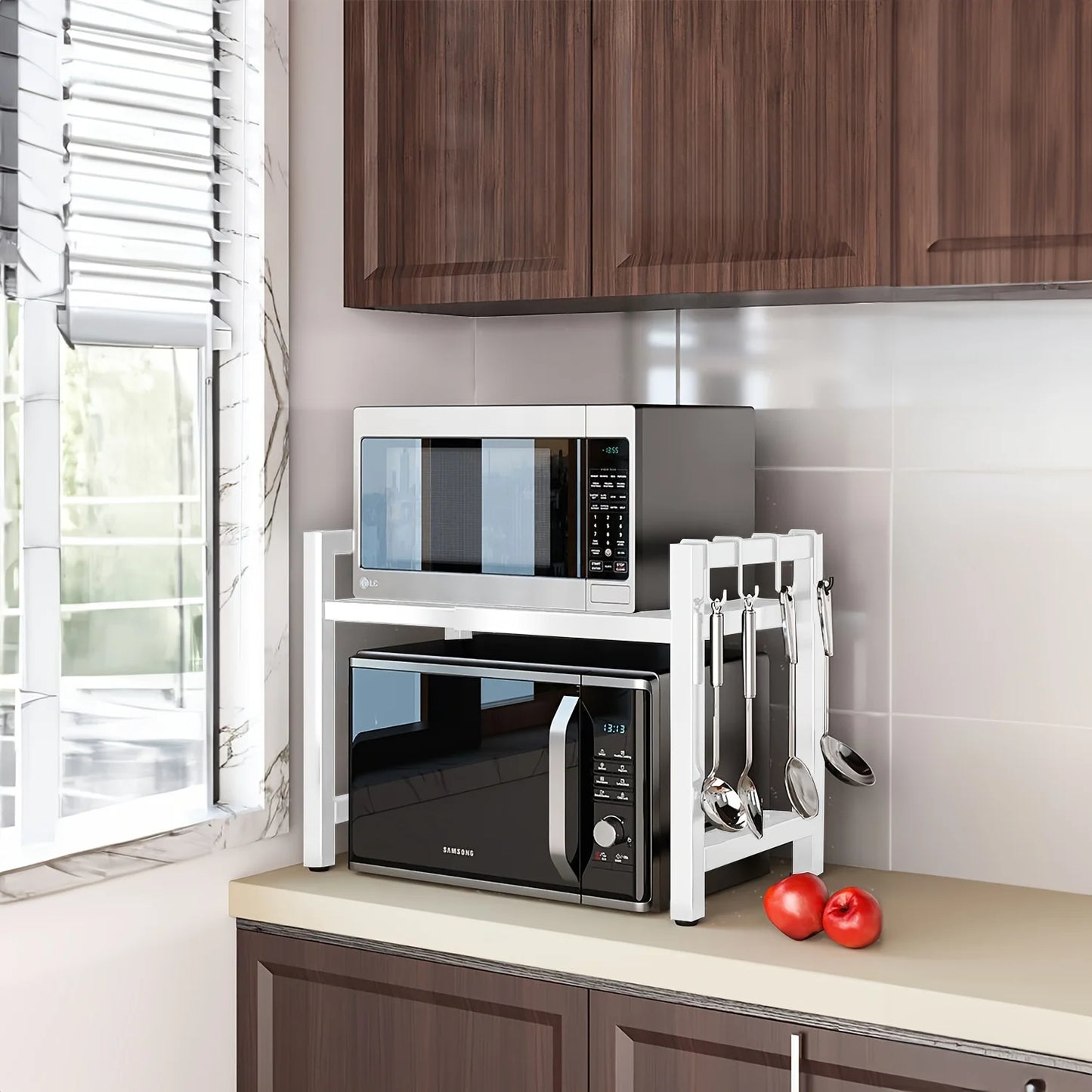 Expandable Microwave Shelf Microwave Holder