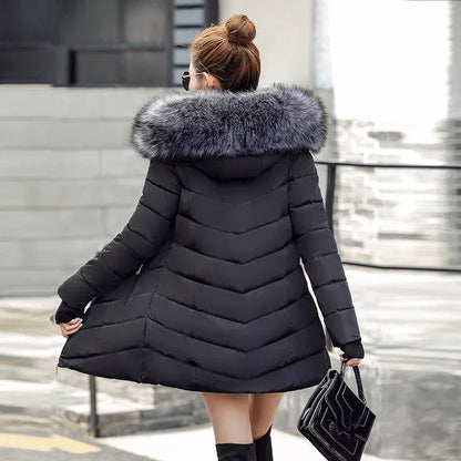 Slim Cotton Padded Thicken Long Coat