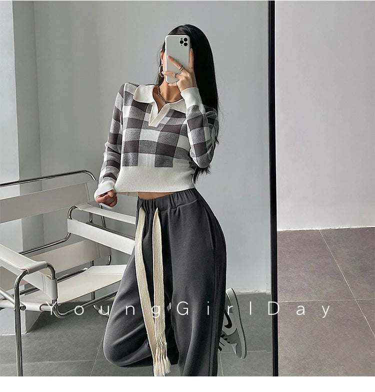 Autumn Vintage Knitting Long Sleeve Pullover Sweaters