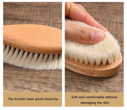 Wooden Handle Brush Baby Hair Brush