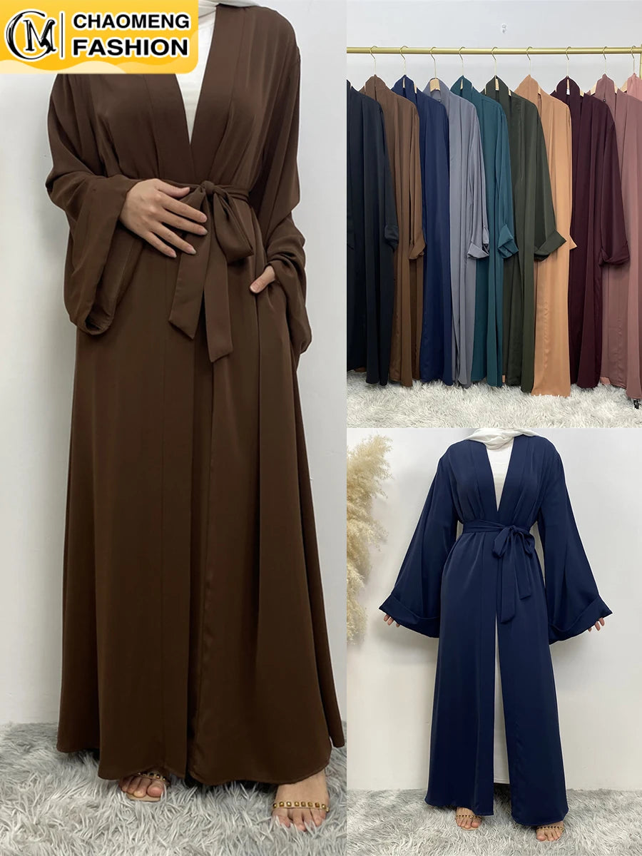 عباية رمضان إسلامية مفتوحة