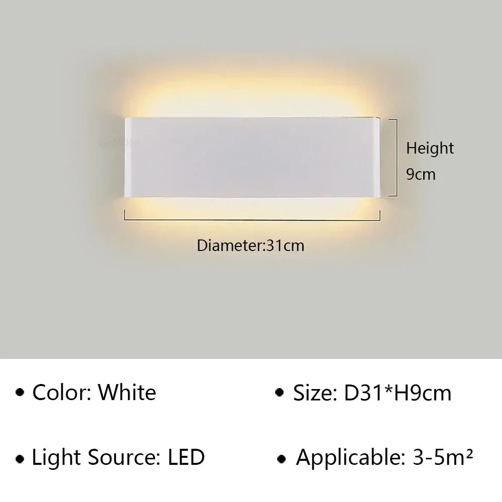 Modern LED Wall Lamp for Bedside Living Room Stairs Aisle