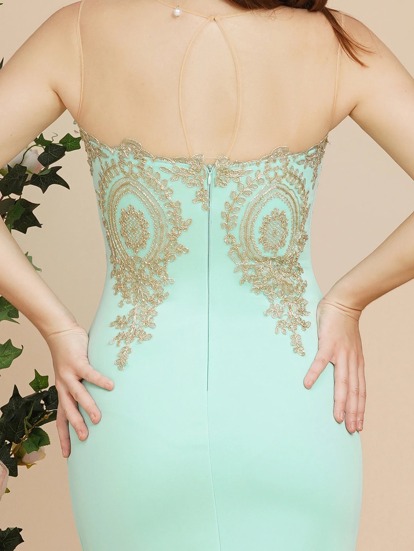 Elegant Mermaid Sweetheart Illusion Dress