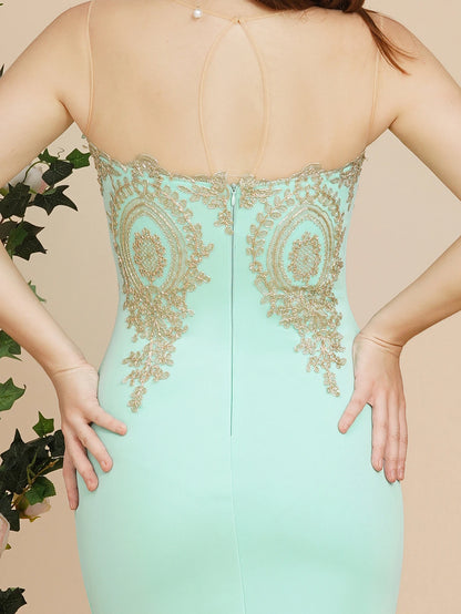 Elegant Mermaid Sweetheart Illusion Dress