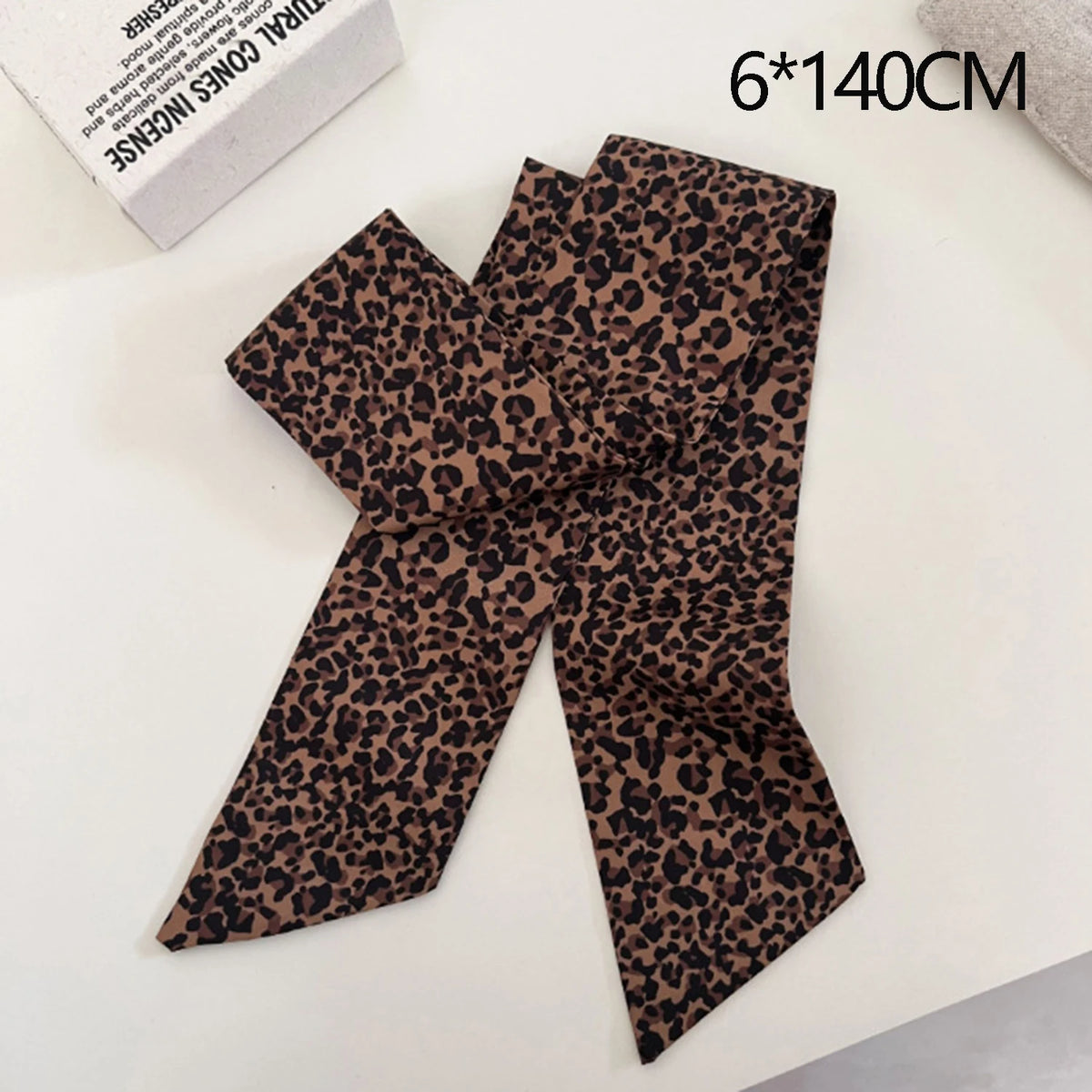 Narrow Long Scarf Polka Dot Tie Bag Ribbon Headband Choker