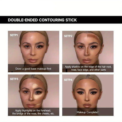 Double Head Highlight Waterproof Contouring Foundation