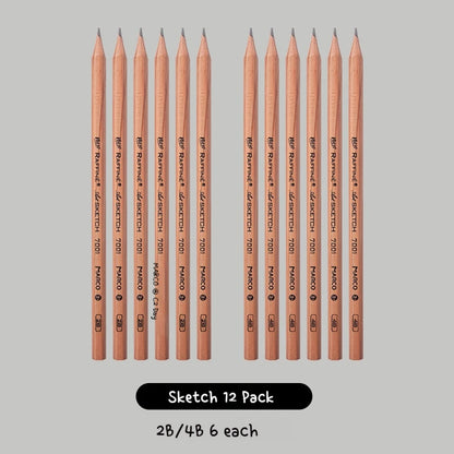5/6/7/12 PCS Charcoal Graphite Sketch Pencils Set