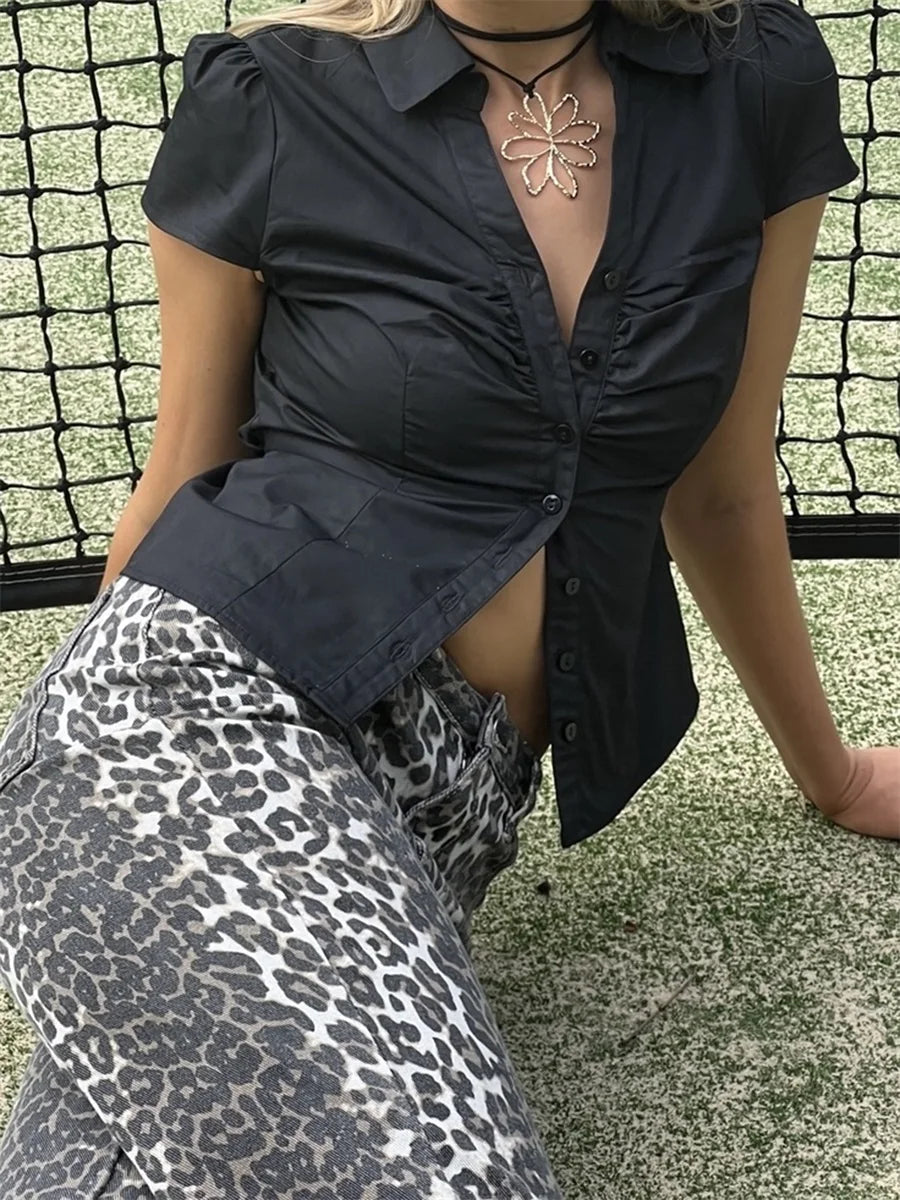 Short Sleeve Plaid Shirt