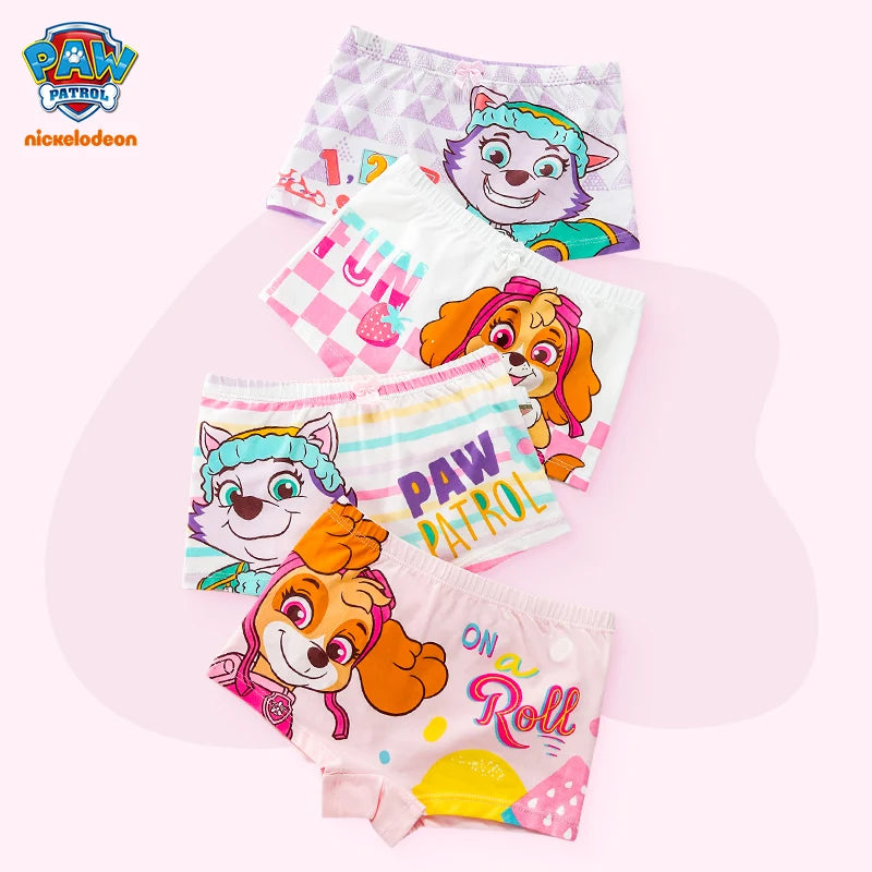 Genuine Paw Patrol 4PCS Kid Brief Cartoon Painting Underwear