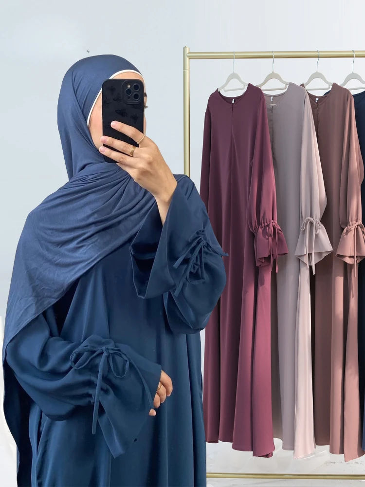 عباية مسلمة بفيونكة رداء طويل قفطان