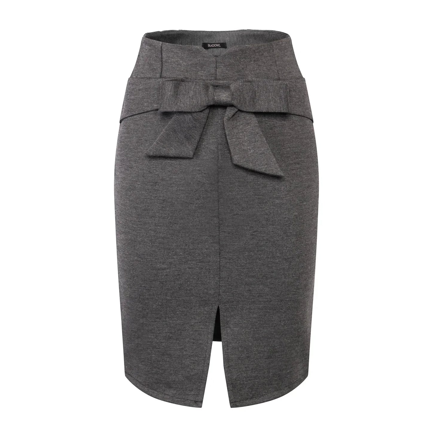 High Waist Elegant Open Slit Bow Skirt