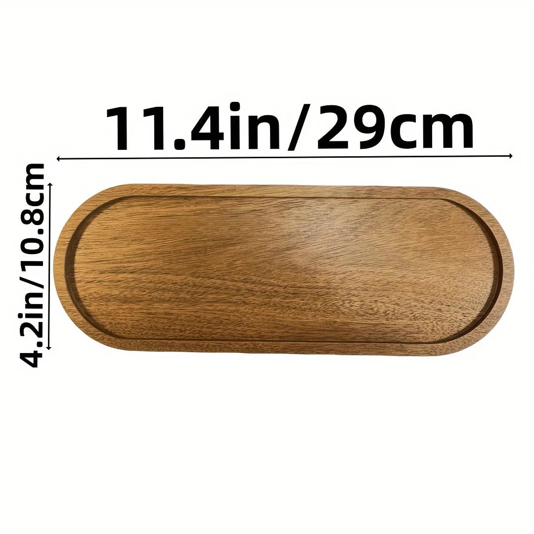Japanese solid wood fruit plate