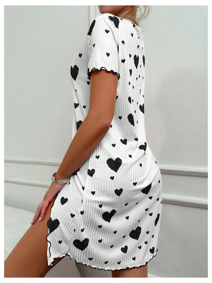 Love Dress Short Sleeve Pajama