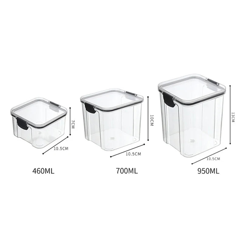 5Pcs Sets Sealed Jar Food Storage Box