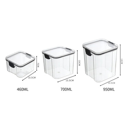 5Pcs Sets Sealed Jar Food Storage Box